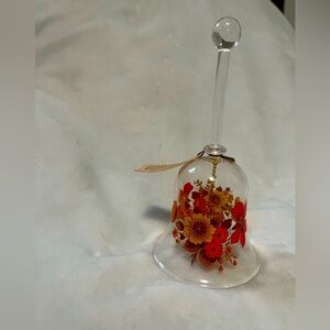 Hand blown Glass Bell by Gordon’s Gallery. Beautiful, fall colors.